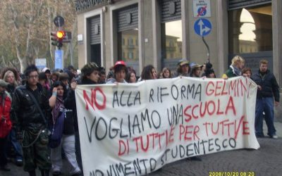 Alessandria – Centinaia di studenti contro la riforma Gelmini