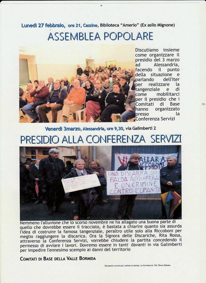 Nella foto - Laboratorio Sociale Alessandria