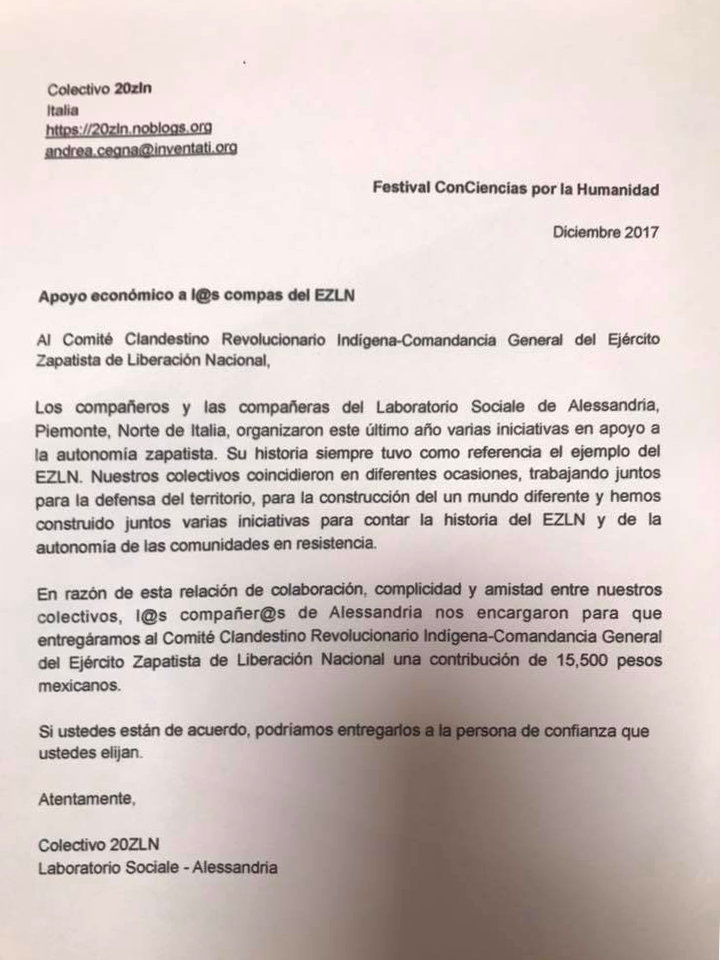 Da Alessandria al Chiapas: todo para todos! 2 - Laboratorio Sociale Alessandria Nella foto - Laboratorio Sociale Alessandria