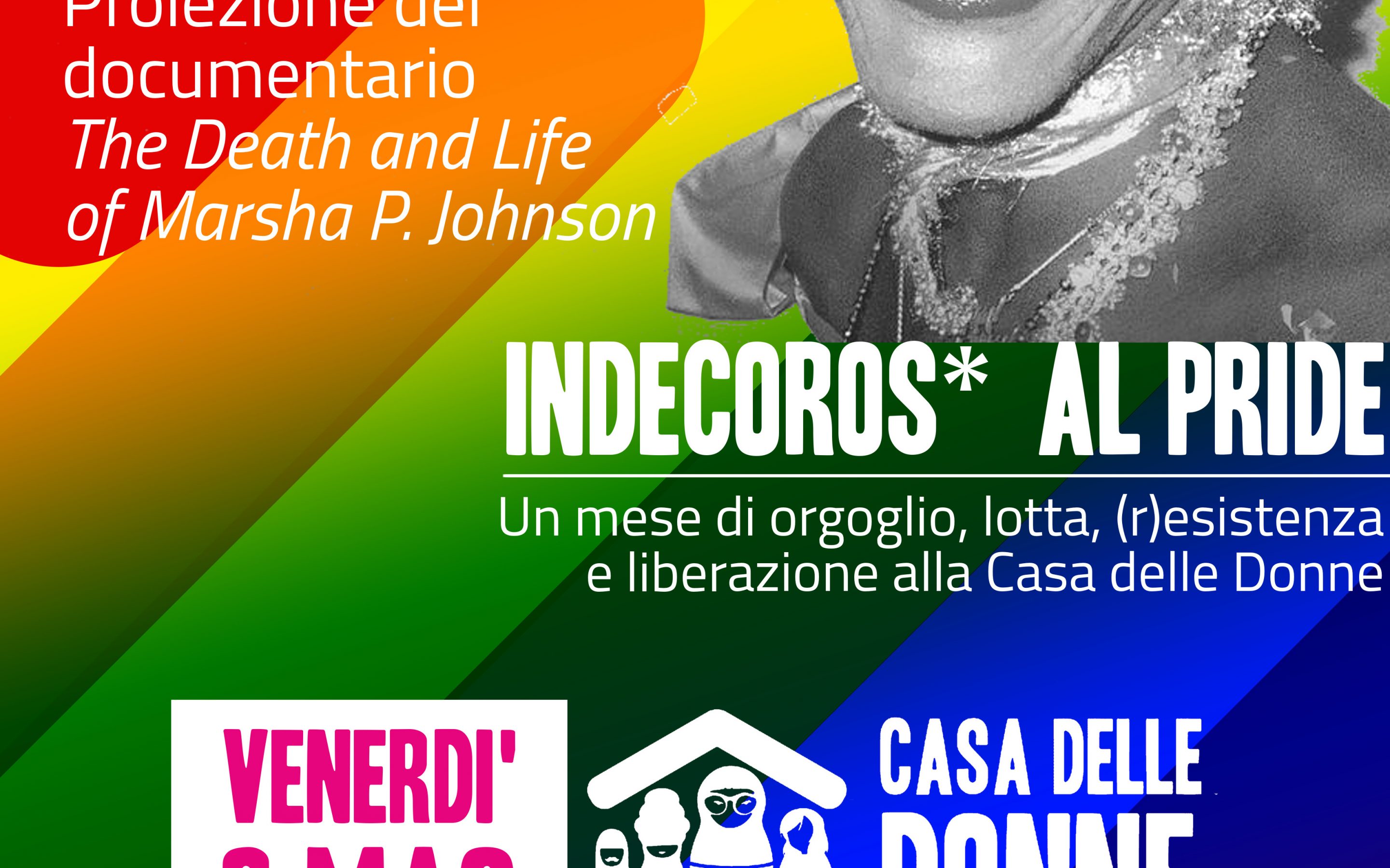 3.5.2019 – Proiezione del documentario “The Death and Life of Marsha P. Johnson” a 50 anni da Stonewall