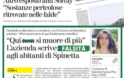 Qui si muore di più. L’azienda scrive falsità agli abitanti di Spinetta
