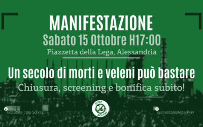 Il 15 ottobre Manifestazione Stop Solvay
